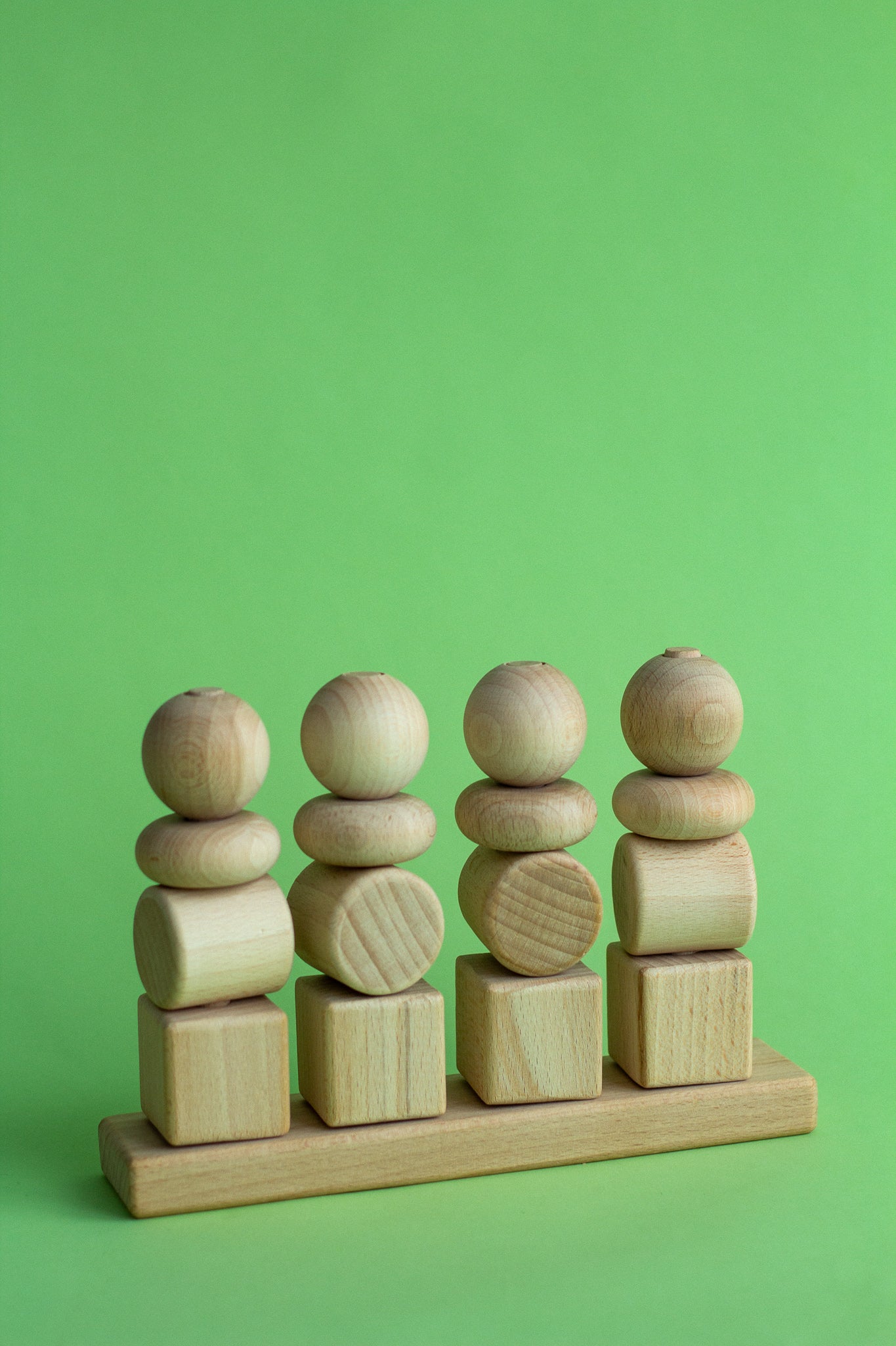 Wooden Stacking Toy - WoollyFox